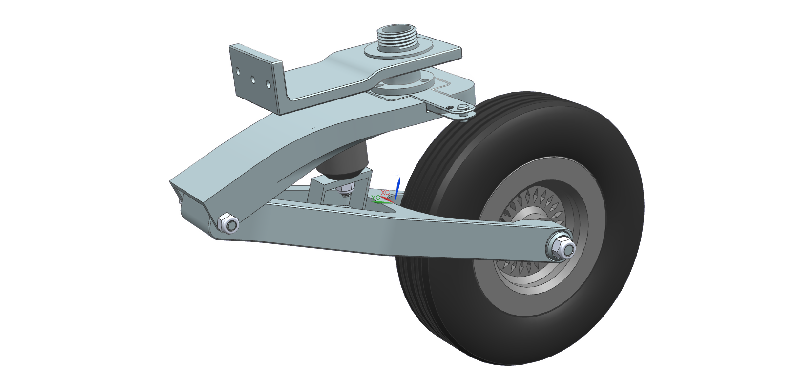 Tail Wheel Construction and Control