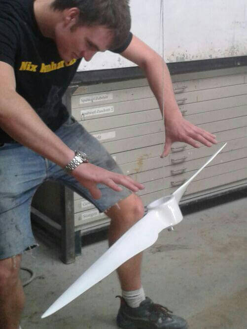 FVA-29 Propeller lackiert!