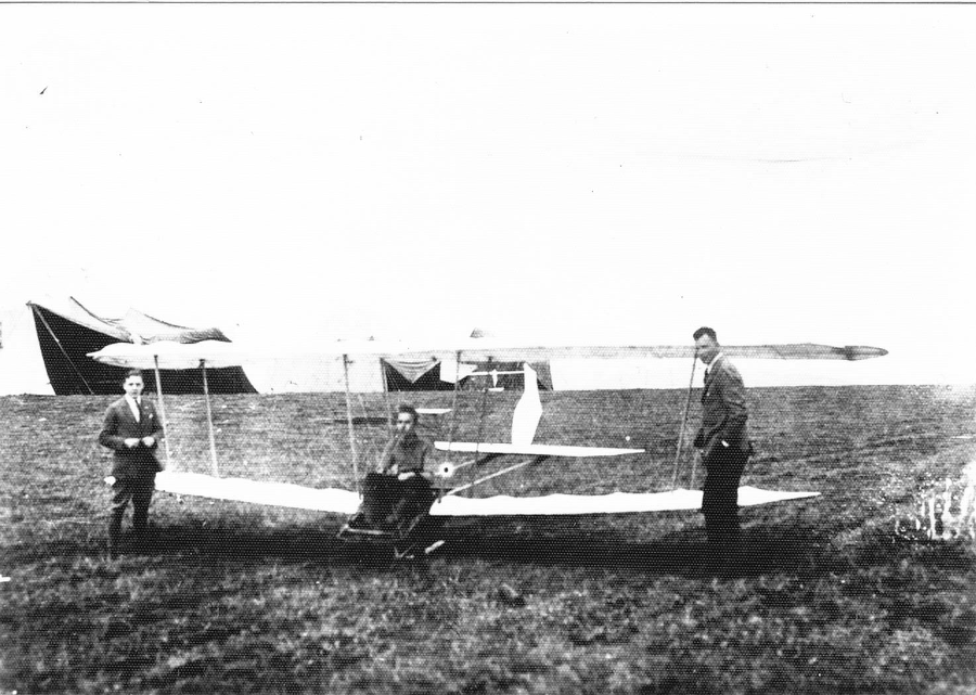 FVA-4 „Pipö“ Schuldoppeldecker in der Rhön 1922.